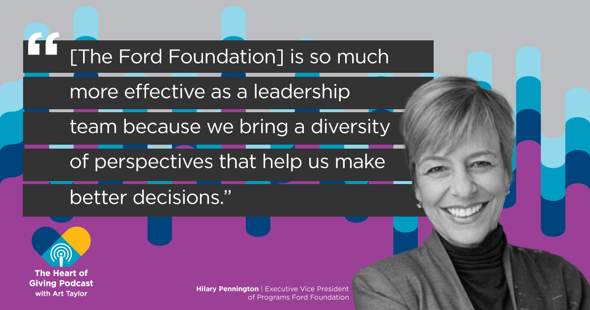 Heart of Giving Blog: Interview with Hilary Pennington, Ford Foundation